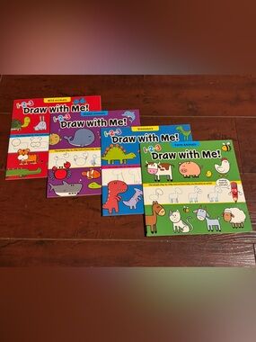 Kids Drawing Activity Books (Set of 4)